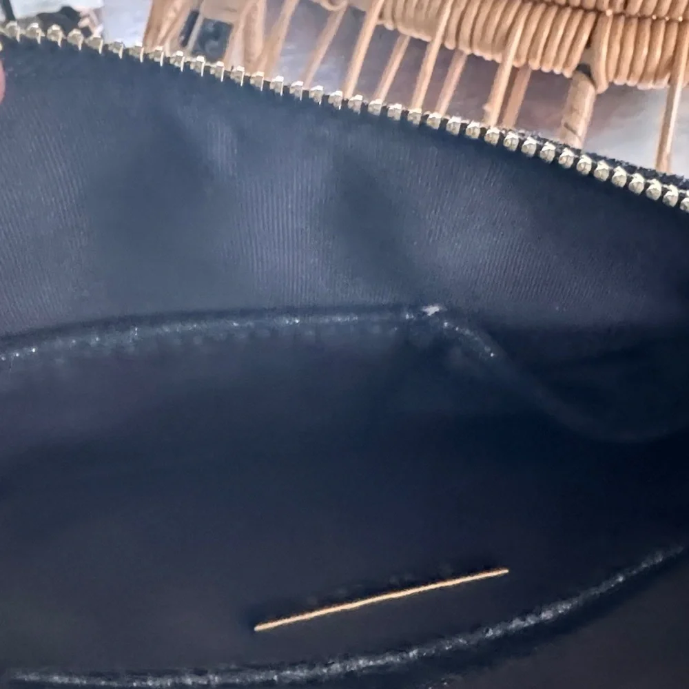 Street Level Black and Silver Wristlet